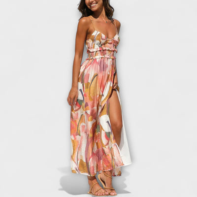 Annalise | Robe fluide à imprimé audacieux