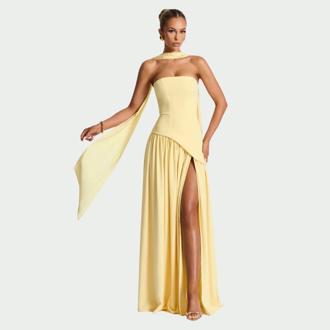 Tessa | Robe maxi élégante avec fente