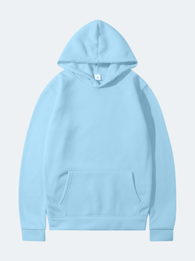 Sweat à Capuche Décontracté De Couleur Unie