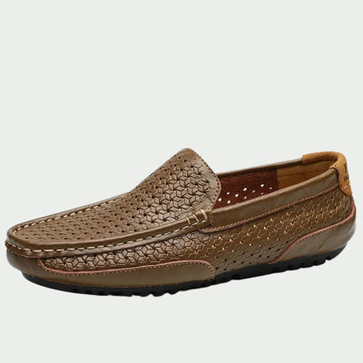 Aubry | Mocassins en cuir tressé élégants