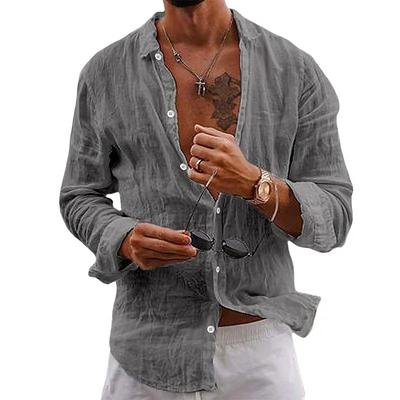 Amen | Chemise en lin pour Hommes | Blanche