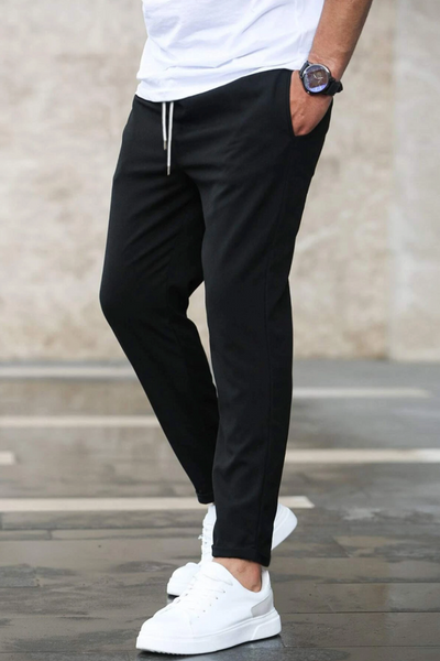 Carline | Pantalon taille haute à cordon réglable pour Hommes | Chino