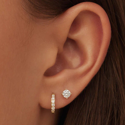 Olivia™ | Parure de boucles d’oreilles luxueuse avec effet Brillane et 14 carats dorée