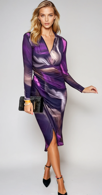 Léna - Elégante robe à fleurs en tissu léger pour l'été