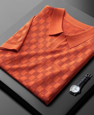 Arnold |  Polo Manche Courte Pour Hommes | Blanche