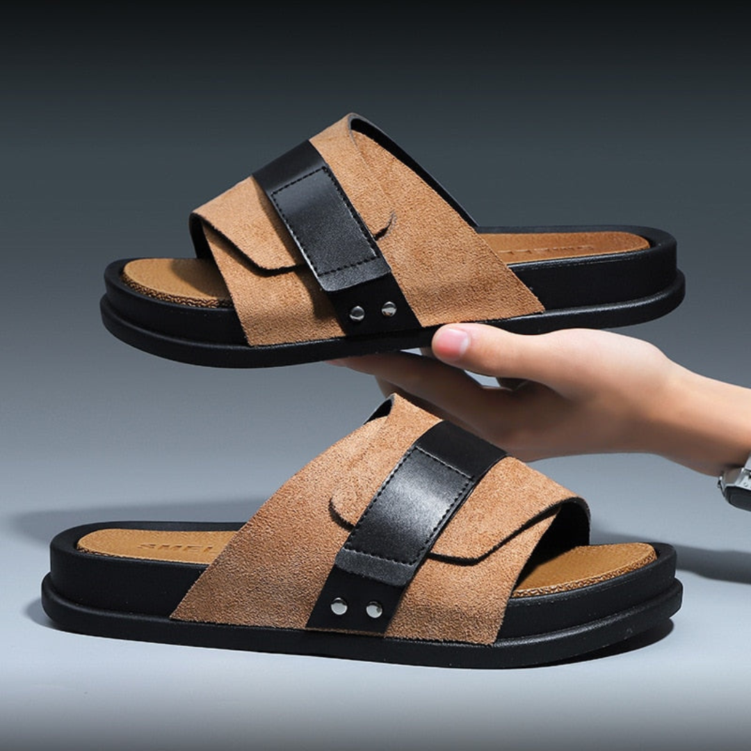 Jakai | Sandales Plates Pour Hommes | Orthopédique