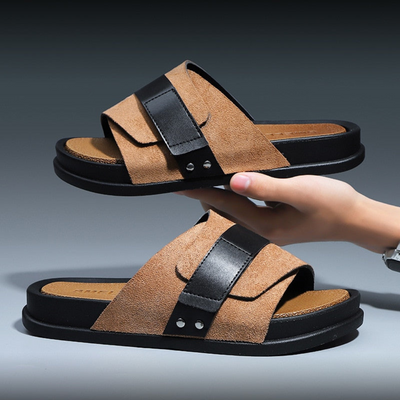Jakai | Sandales Plates Pour Hommes | Orthopédique