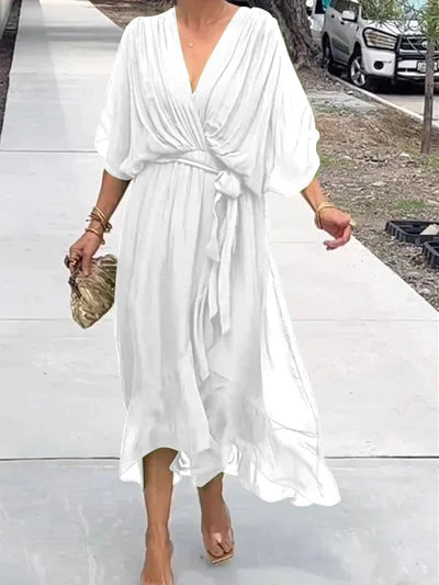 Inès - Robe élégante et légère en mousseline de soie