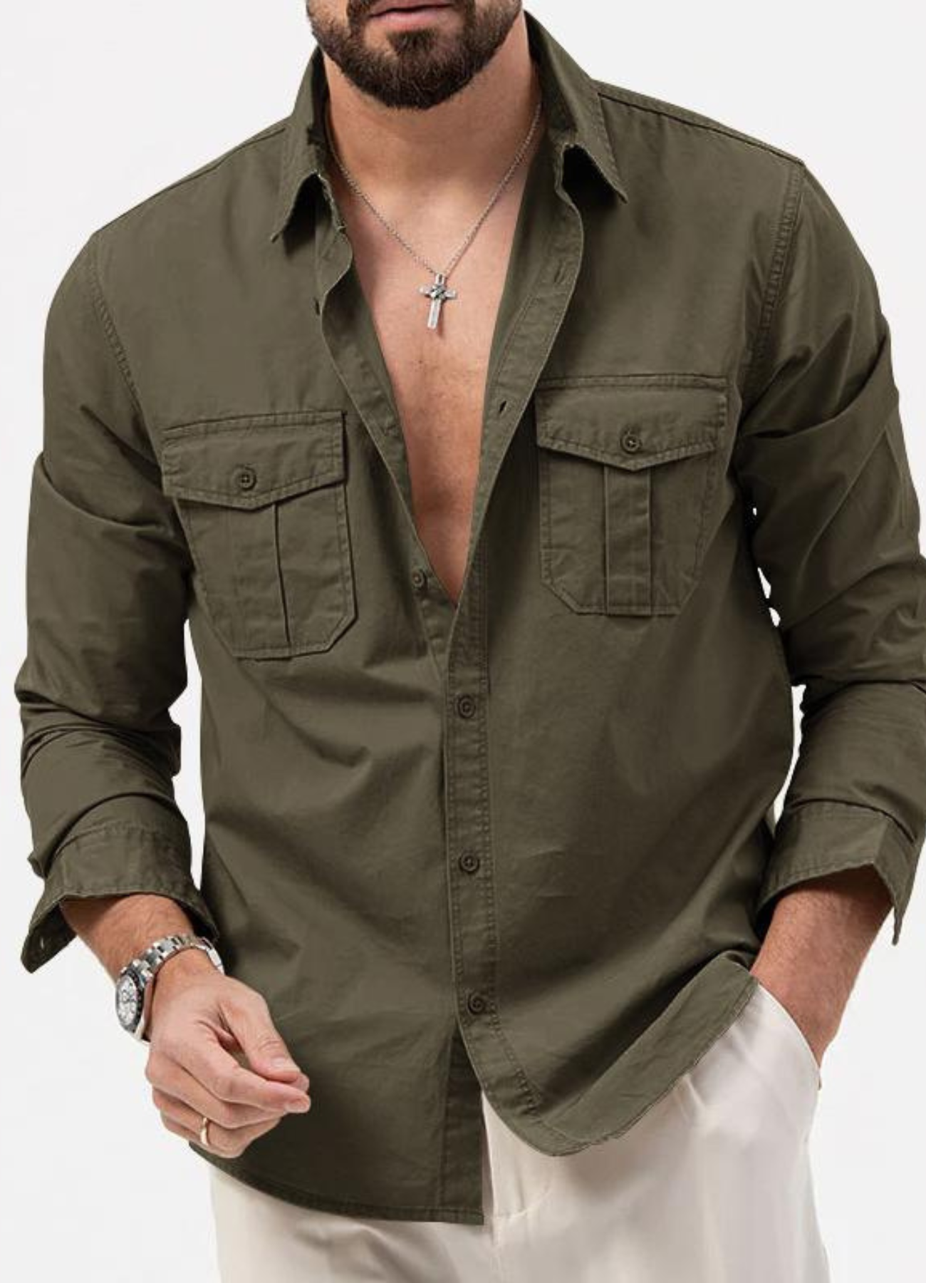 Jibran | Chemise à Manches Longues Pour Hommes  | Tendance