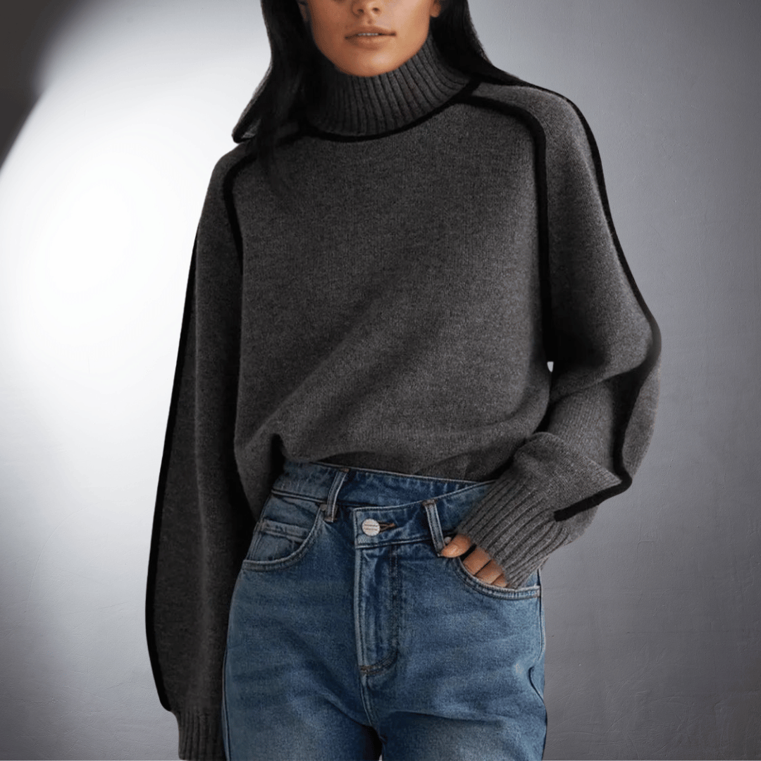 Antje | Pull à Col Roulé Bio De Qualité Supérieure