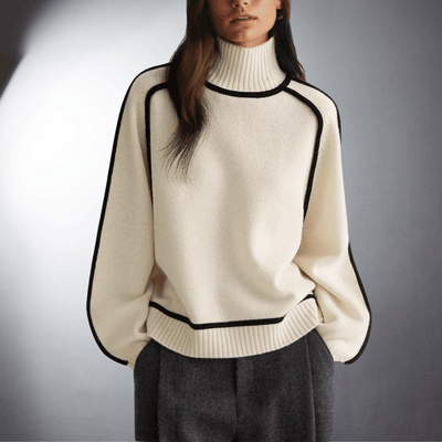 Antje | Pull à Col Roulé Bio De Qualité Supérieure