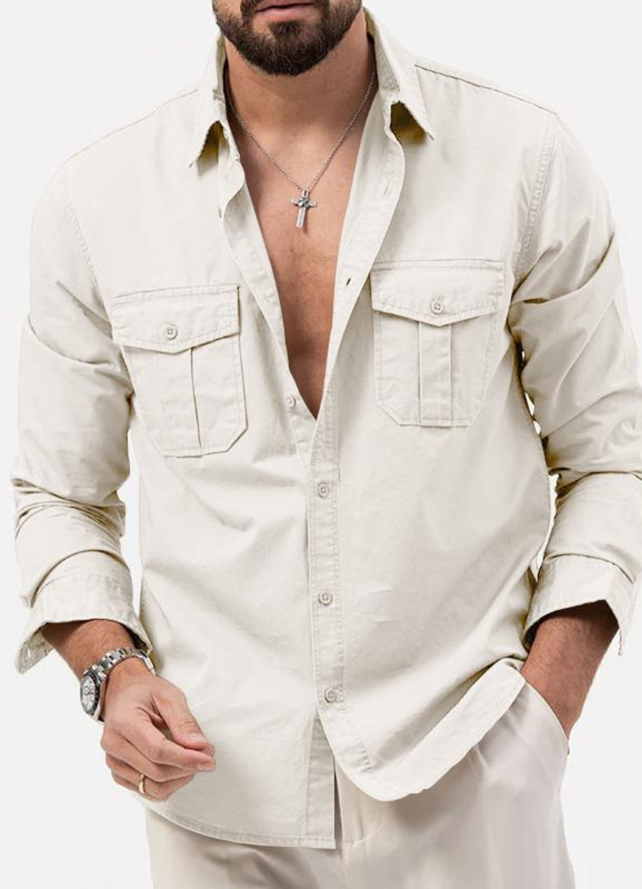 Jibran | Chemise à Manches Longues Pour Hommes  | Tendance