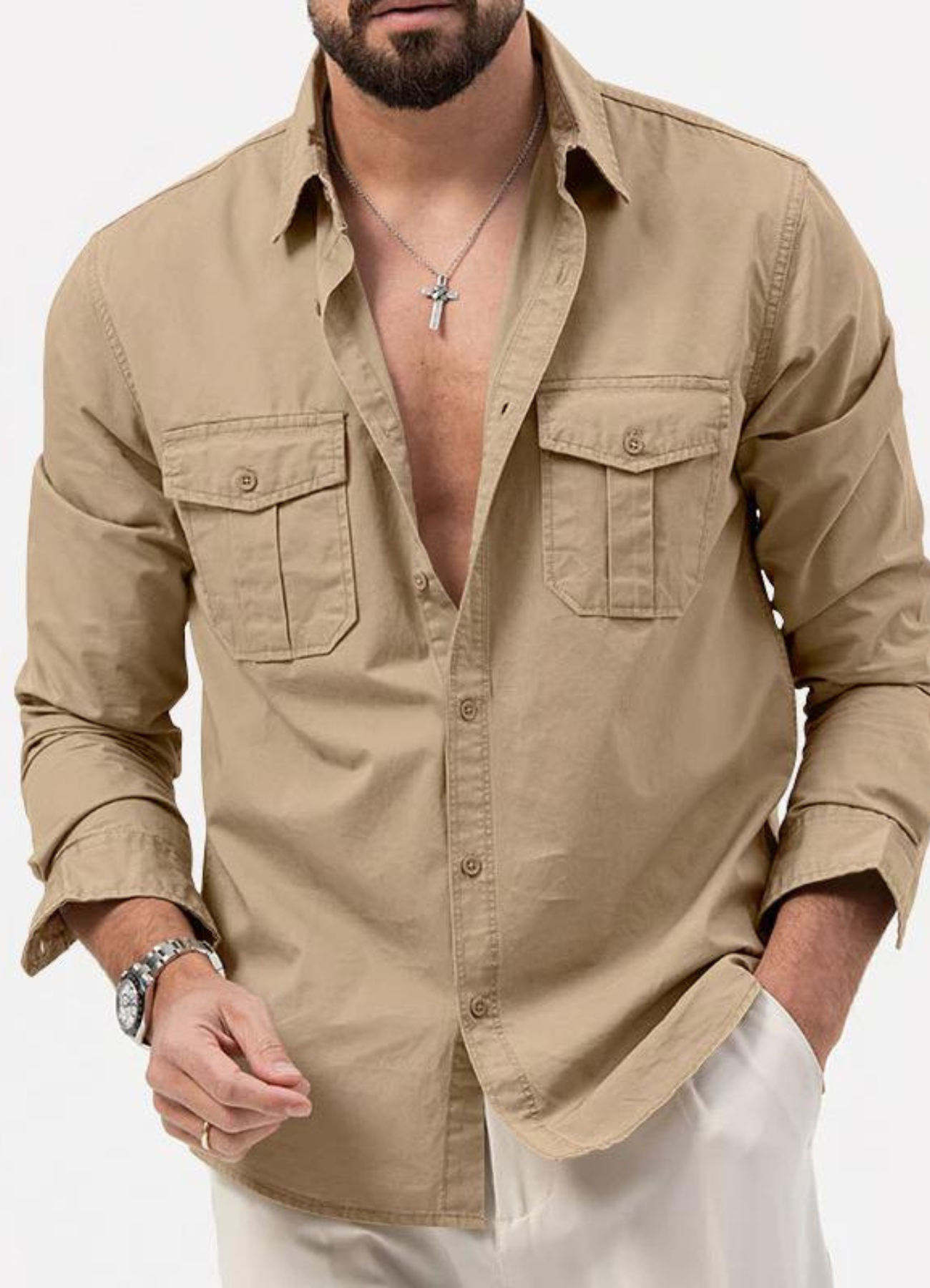 Jibran | Chemise à Manches Longues Pour Hommes  | Tendance