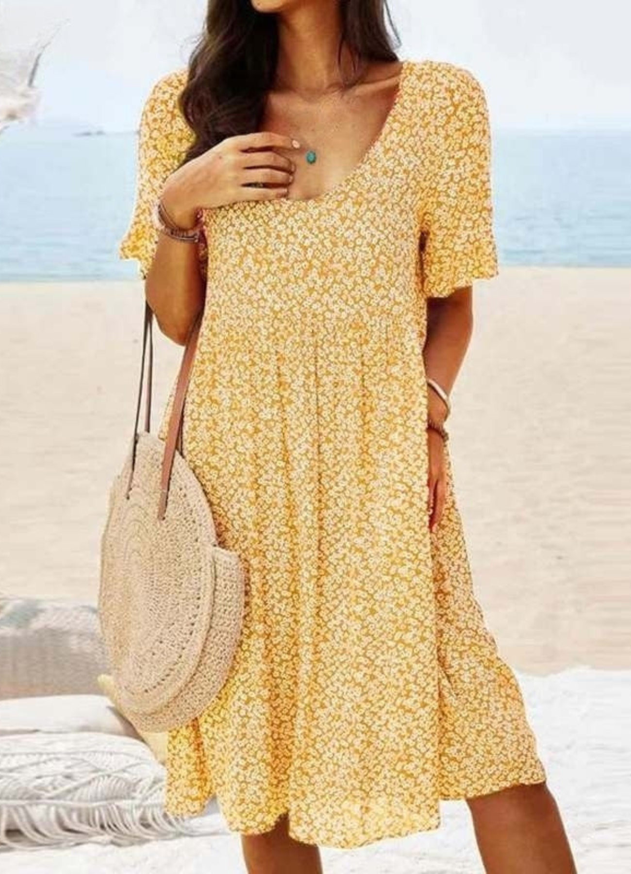 Noshi |  Robe D'été Décontractée Pour Femmes | Midi
