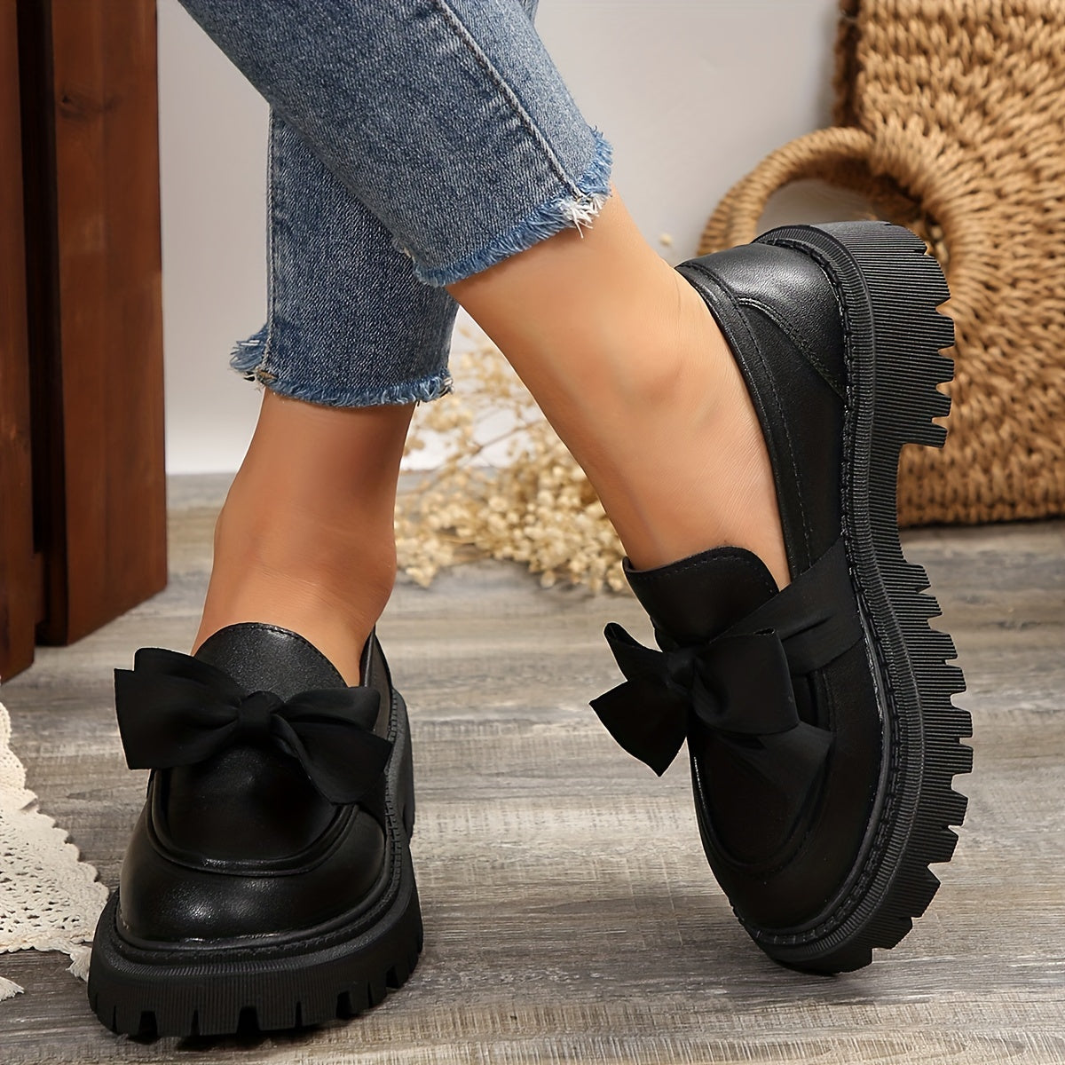 Aurélia – Femme Loafers Plateforme Élégance Moderne