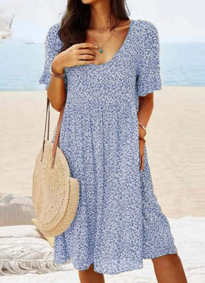 Noshi |  Robe D'été Décontractée Pour Femmes | Midi