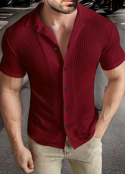 Levi | Chemise Manche Courte Pour Hommes | Confort