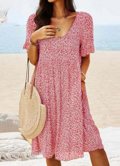 Noshi |  Robe D'été Décontractée Pour Femmes | Midi