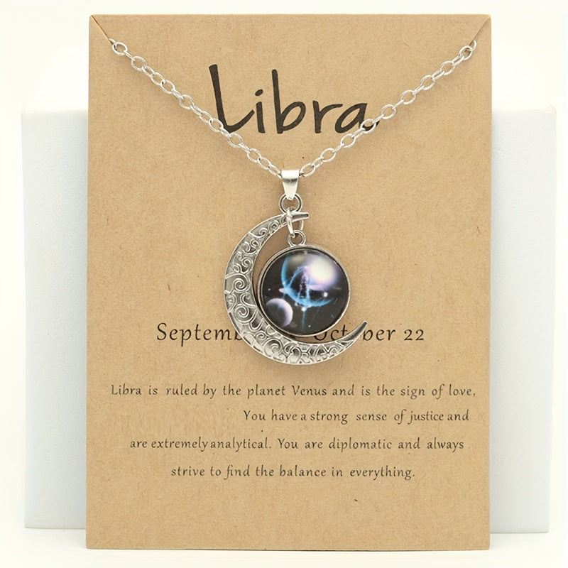 Collier Signe du Zodiaque avec Pendentif Lune