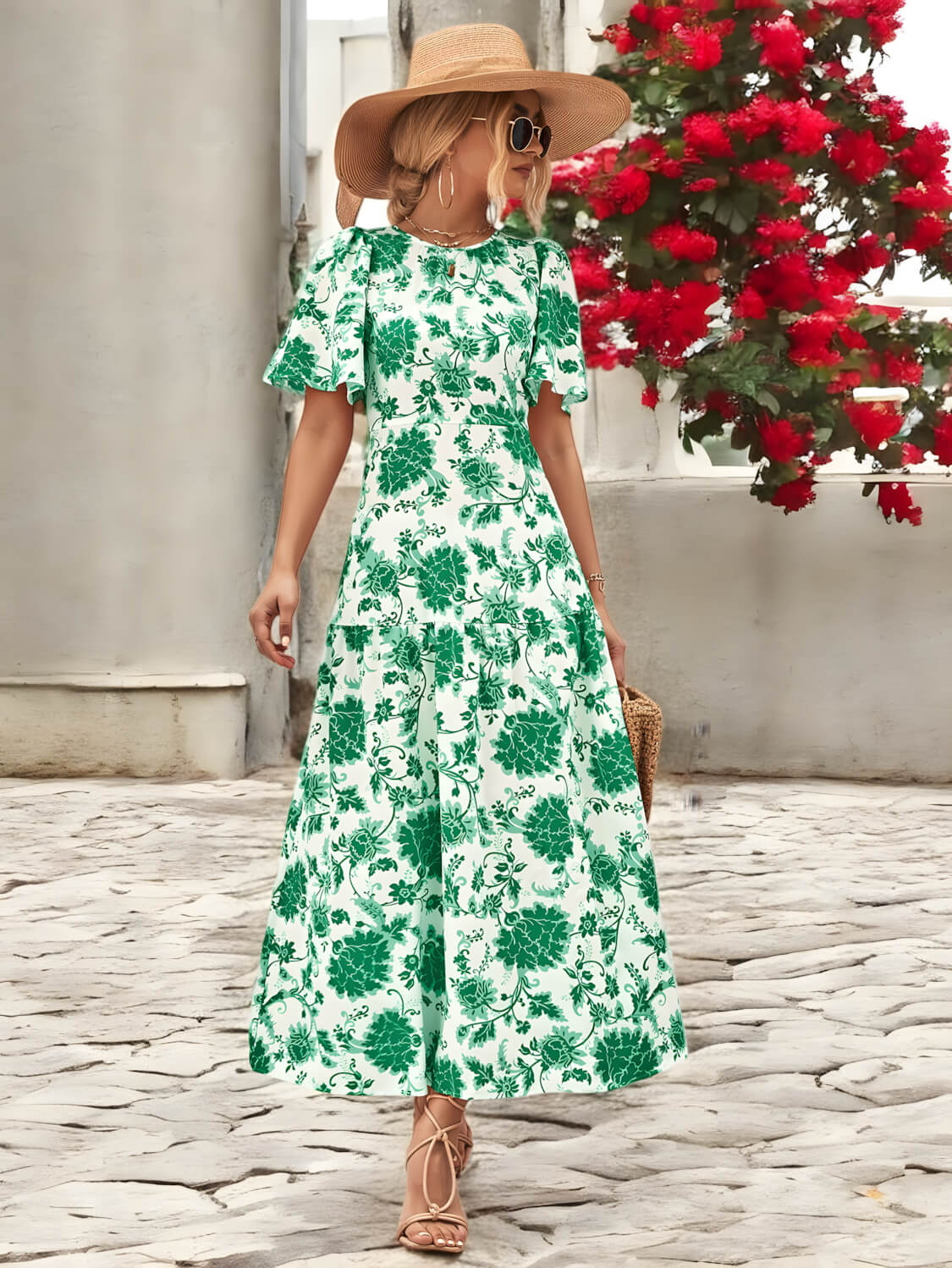 Monique - Robe d'été dos nu avec armatures