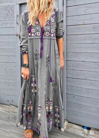Raima | Robe Bohème Elégante pour Femme | Maxi