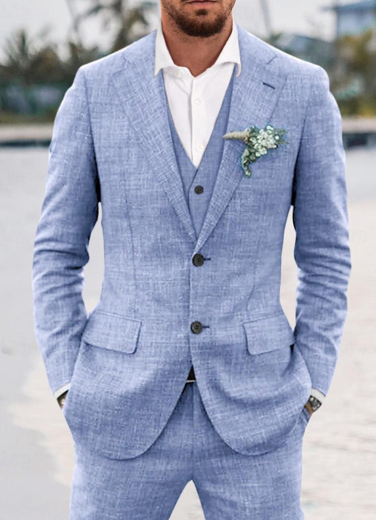 Rishi | Costume Three Pièces à Pour Homme | Élégant