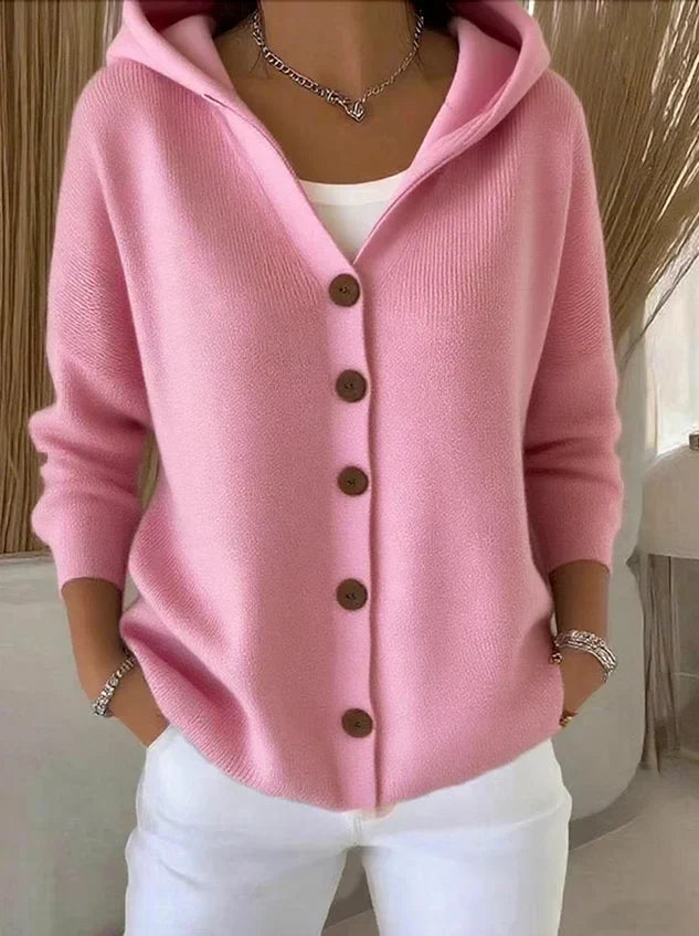 Felicia | Veste en tricot tendance avec capuche