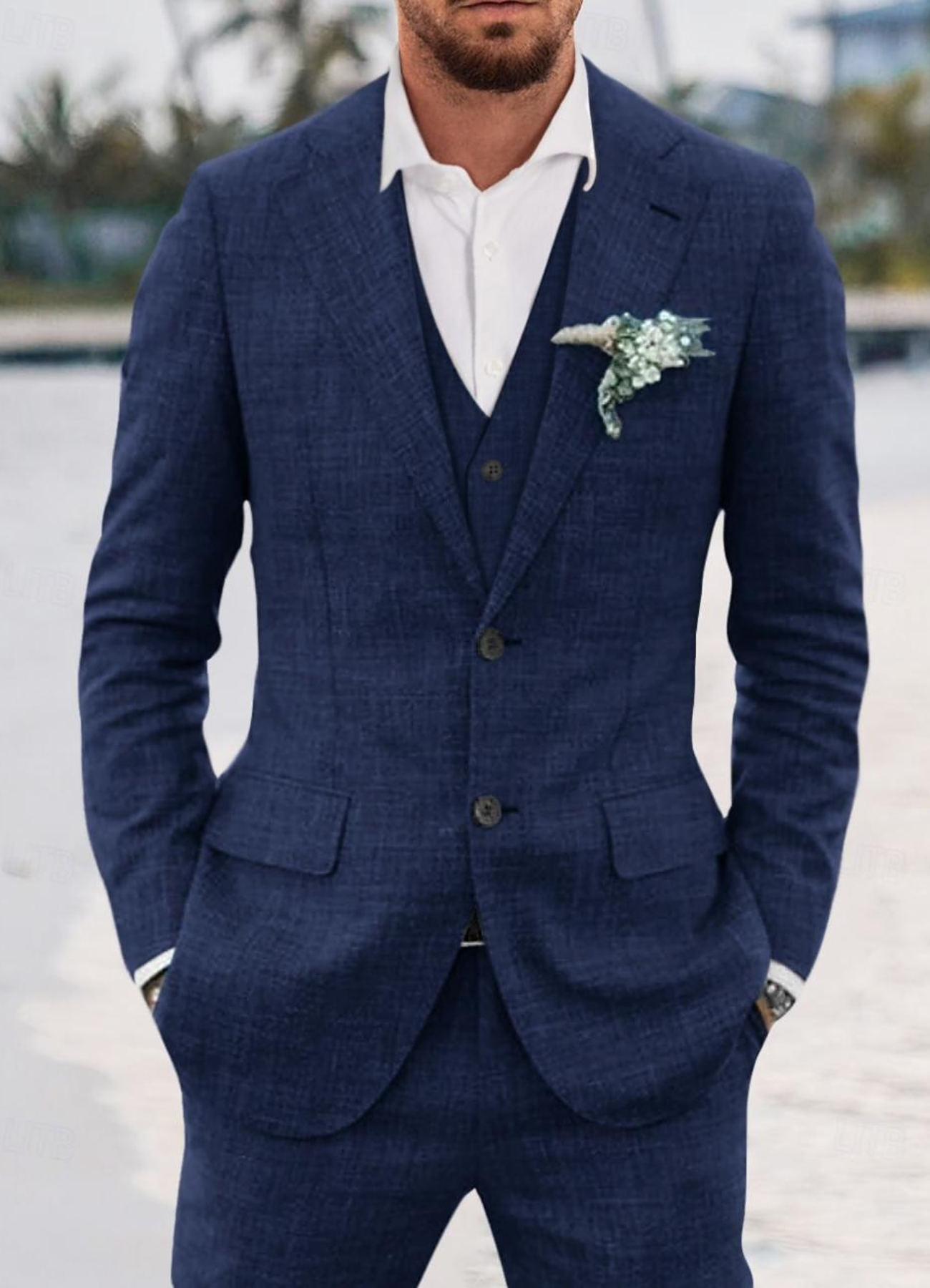 Rishi | Costume Three Pièces à Pour Homme | Élégant