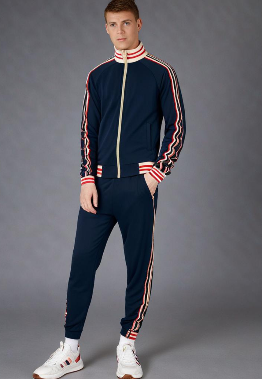 Kyrie | Ensemble De Survêtement Rayé Avec Pantalon De Sport Pour Hommes | Set