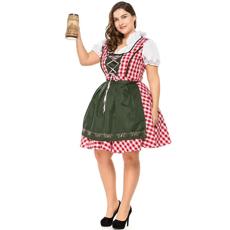 Robe Dirndl Oktoberfest avec fermeture à cravate - Althea