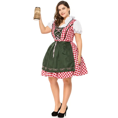 Robe Dirndl Oktoberfest avec fermeture à cravate - Althea