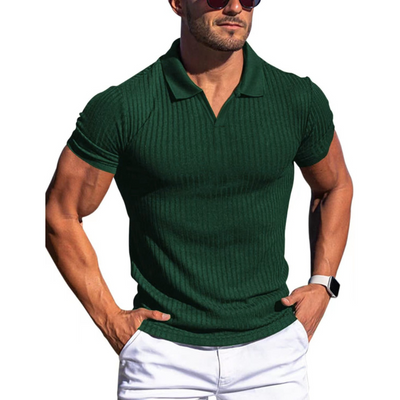 Jazzy | Chemise Manche Courte Pour Hommes | Noir
