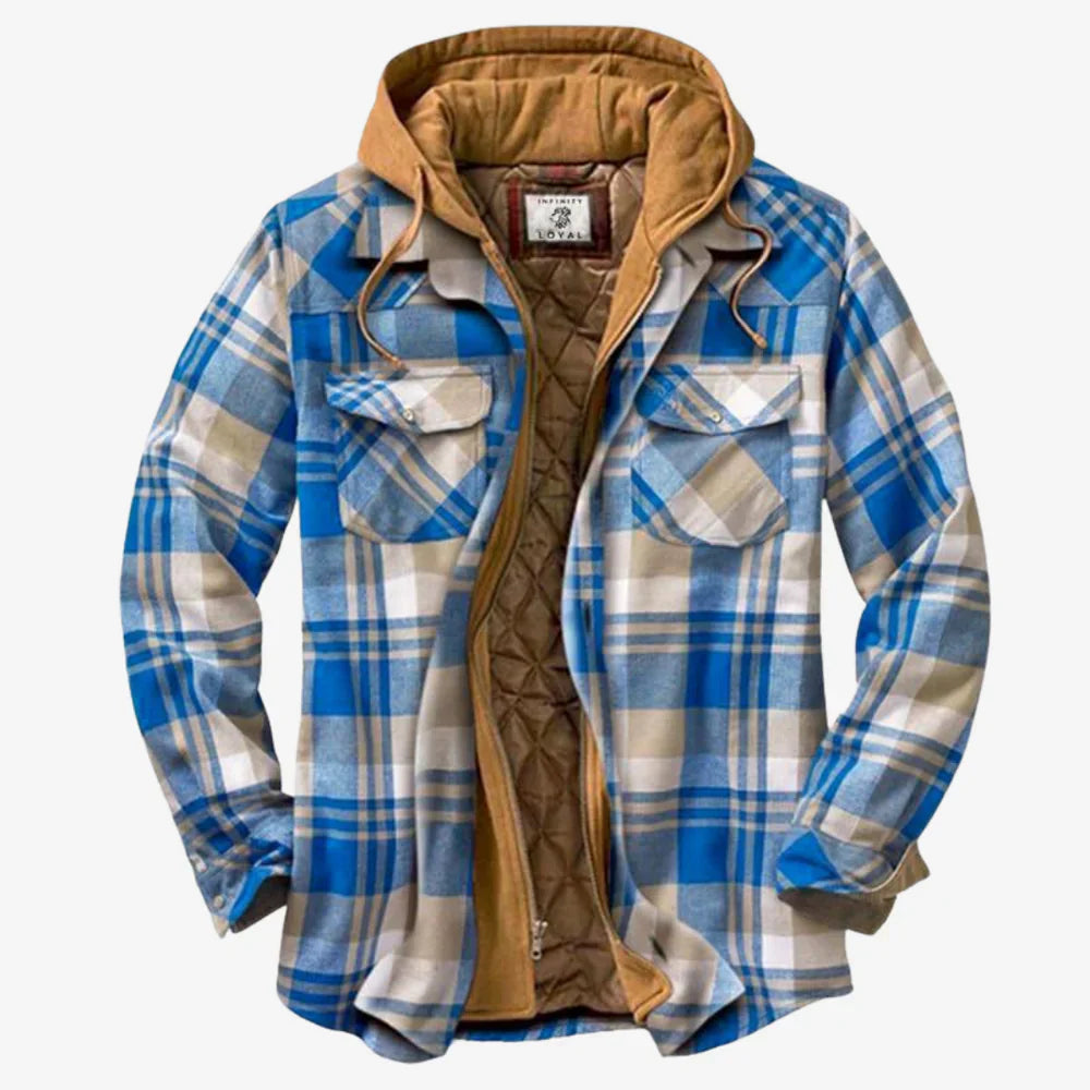 Veste en flanelle à capuche