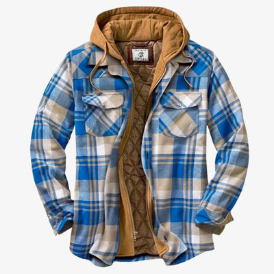 Veste en flanelle à capuche