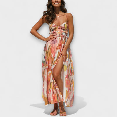 Annalise | Robe fluide à imprimé audacieux