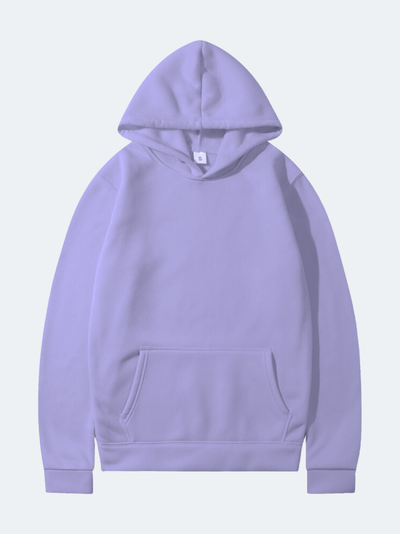 Sweat à Capuche Décontracté De Couleur Unie