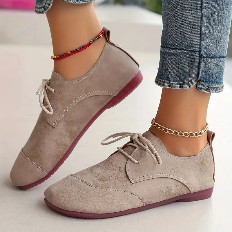 Elvessa | Chaussures à Lacets Compensé Pour Femme | Confortables