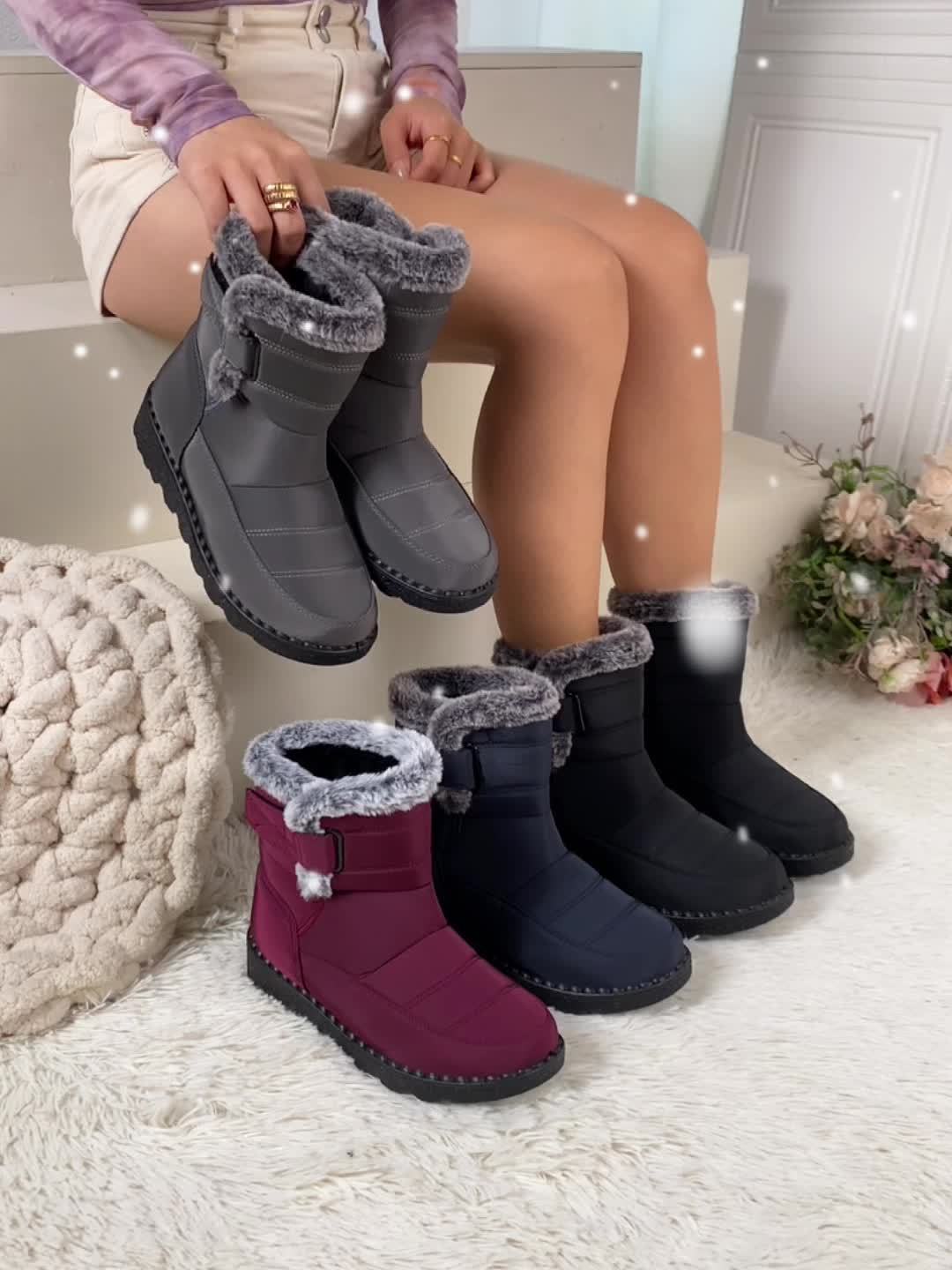Bottes de neige chaudes et douillettes pour femmes | Imperméables