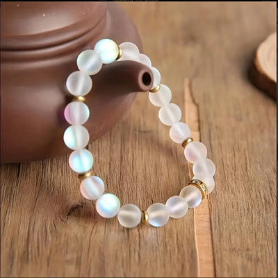 Bracelet perles en pierre de lune