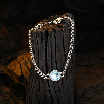 Bracelet chaîne en pierre de lune