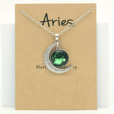 Collier Signe du Zodiaque avec Pendentif Lune