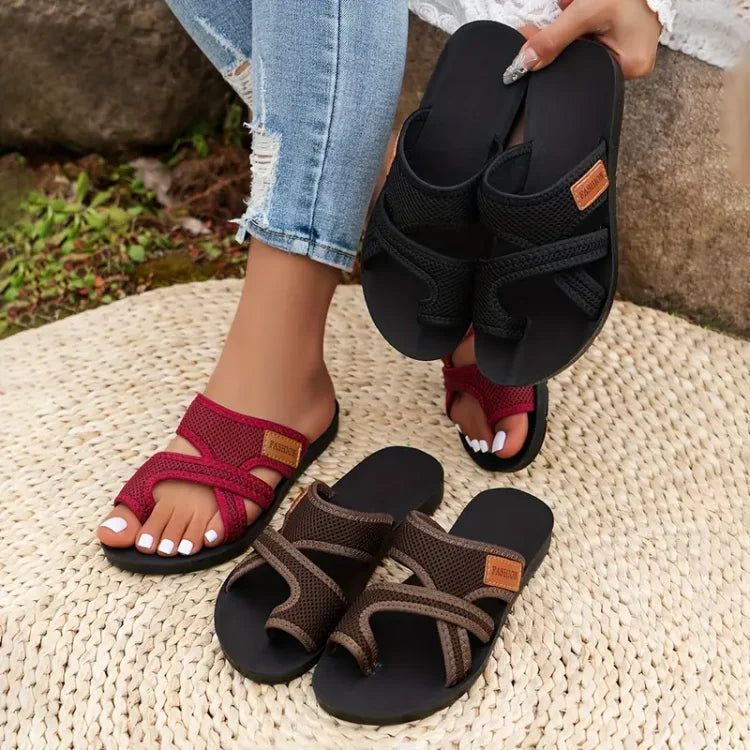 Celia | Sandales à glissière en mesh perforé
