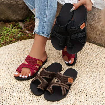 Celia | Sandales à glissière en mesh perforé