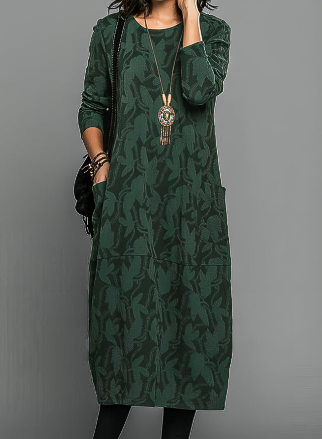 Robe élégante et confortable à manches longues pour femme