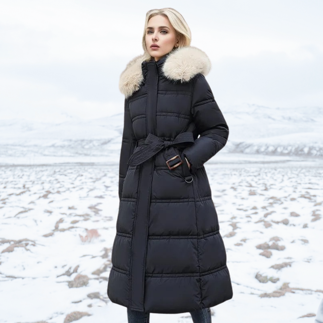 Manteau d'hiver de luxe pour femme | Longue