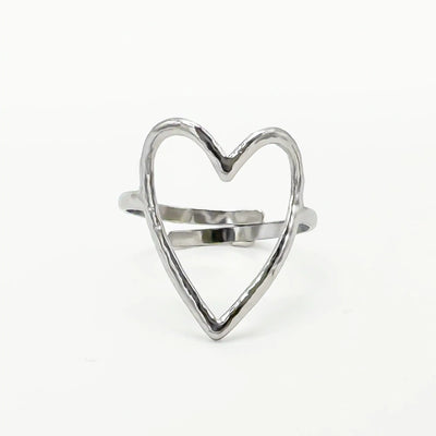 Amoureux – Bague – Acier inoxydable – Ajustable