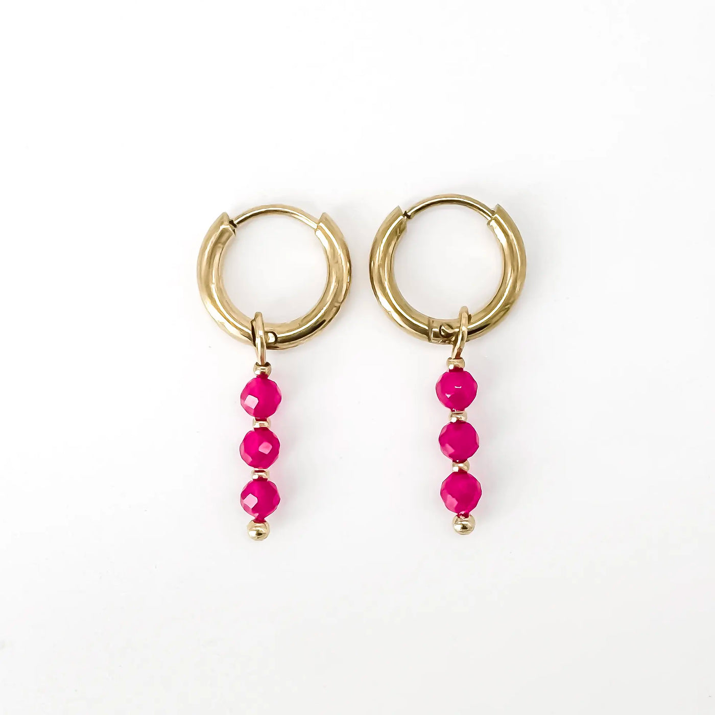 Mon Chéri – Boucles d’oreilles – Pierre naturelle – Acier inoxydable