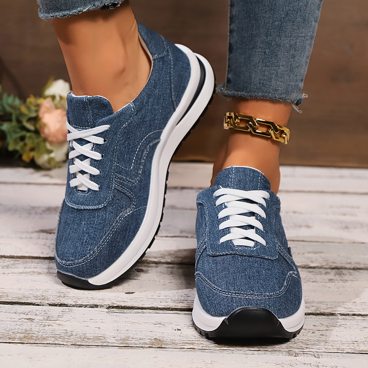AtelierdeRocheParis™ - ComfortFit Denim Baskets Orthopédiques