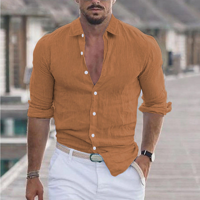 Brock | Chemise à Col Rabattable Pour Hommes | Court