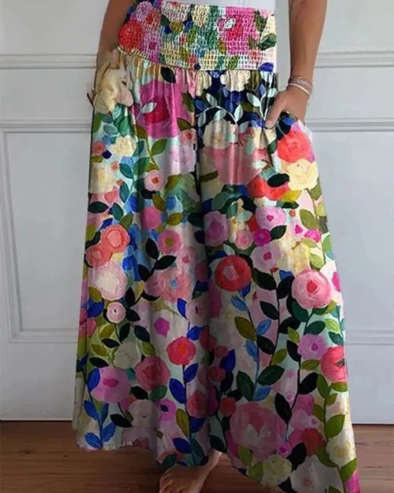 AtelierdeRocheParis™ - Pantalon large taille haute ultra confortable